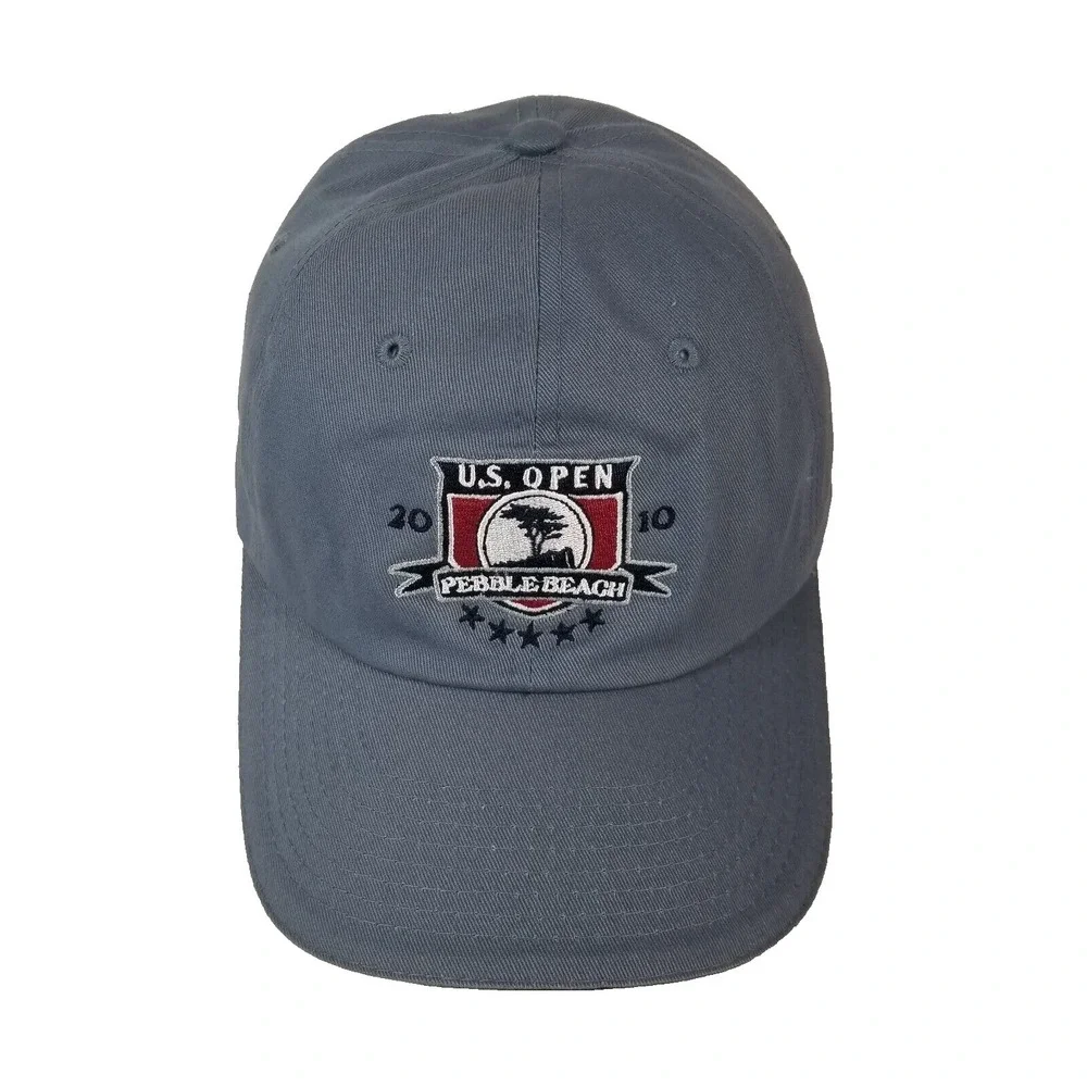 USGA US Open Pebble Beach Cap Hat Blue Adjustable Strap Back Outdoor‎ Sports